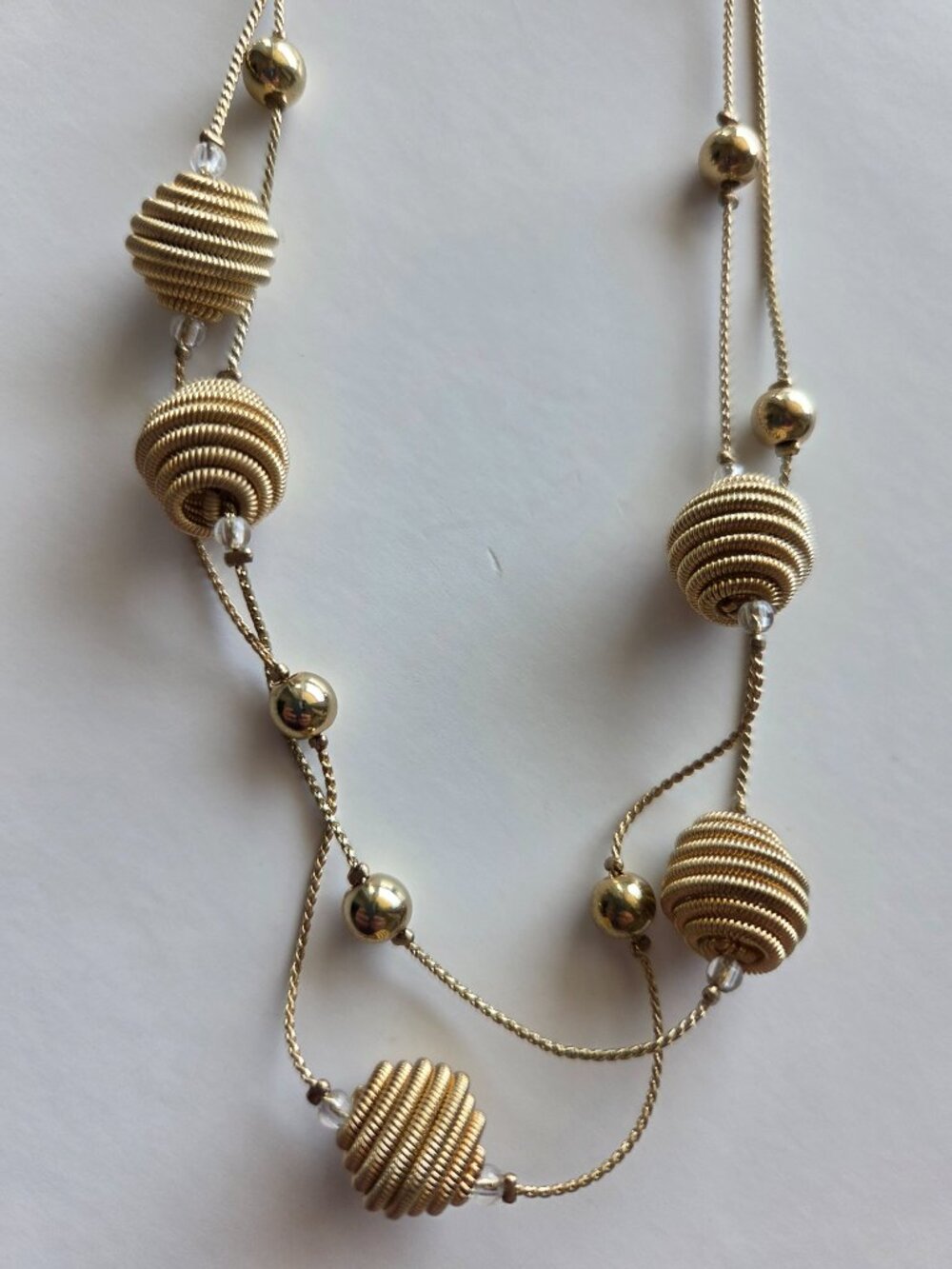 Gold-Tone Bead & Crystal Station Long Necklace Stitch Fix